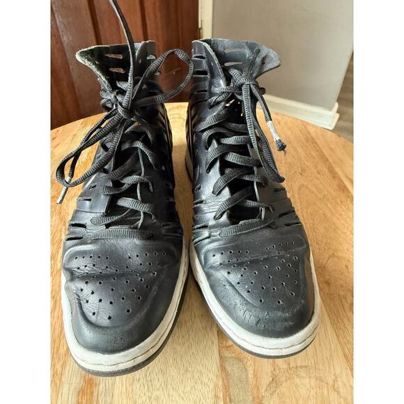 Dunk Sky Hi 2.0 Joli Black, Leather, Women’s size 7.5 Wedge, laser cut out, rare - Picture 2 of 10
